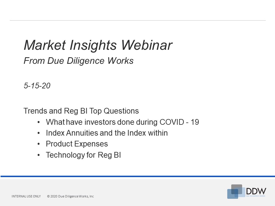 DDW - Market Insights - Webinar 5-15-20 V1