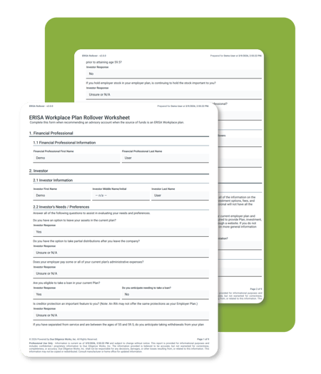 ERISA Documentation Preview
