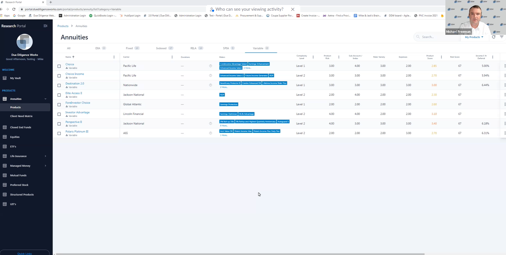 Comparison Tool