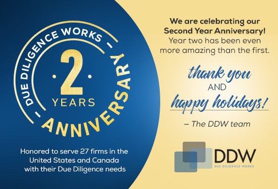 DDW 2 Year Anniversary